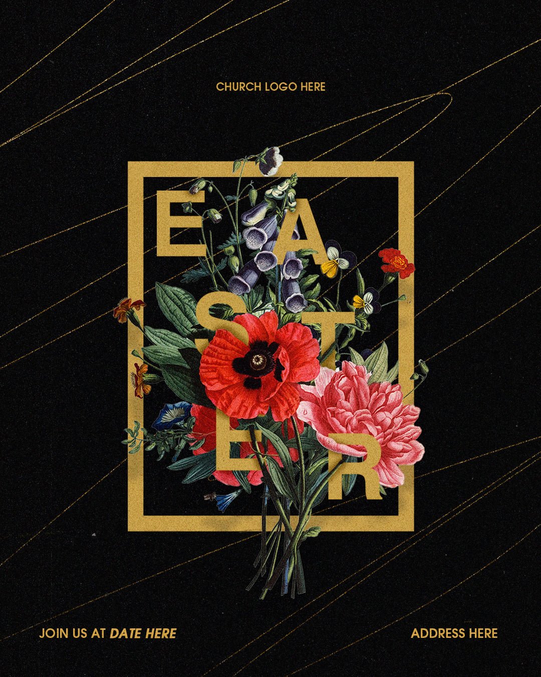 Floral Easter – Sermon Series Package - Local Church Media