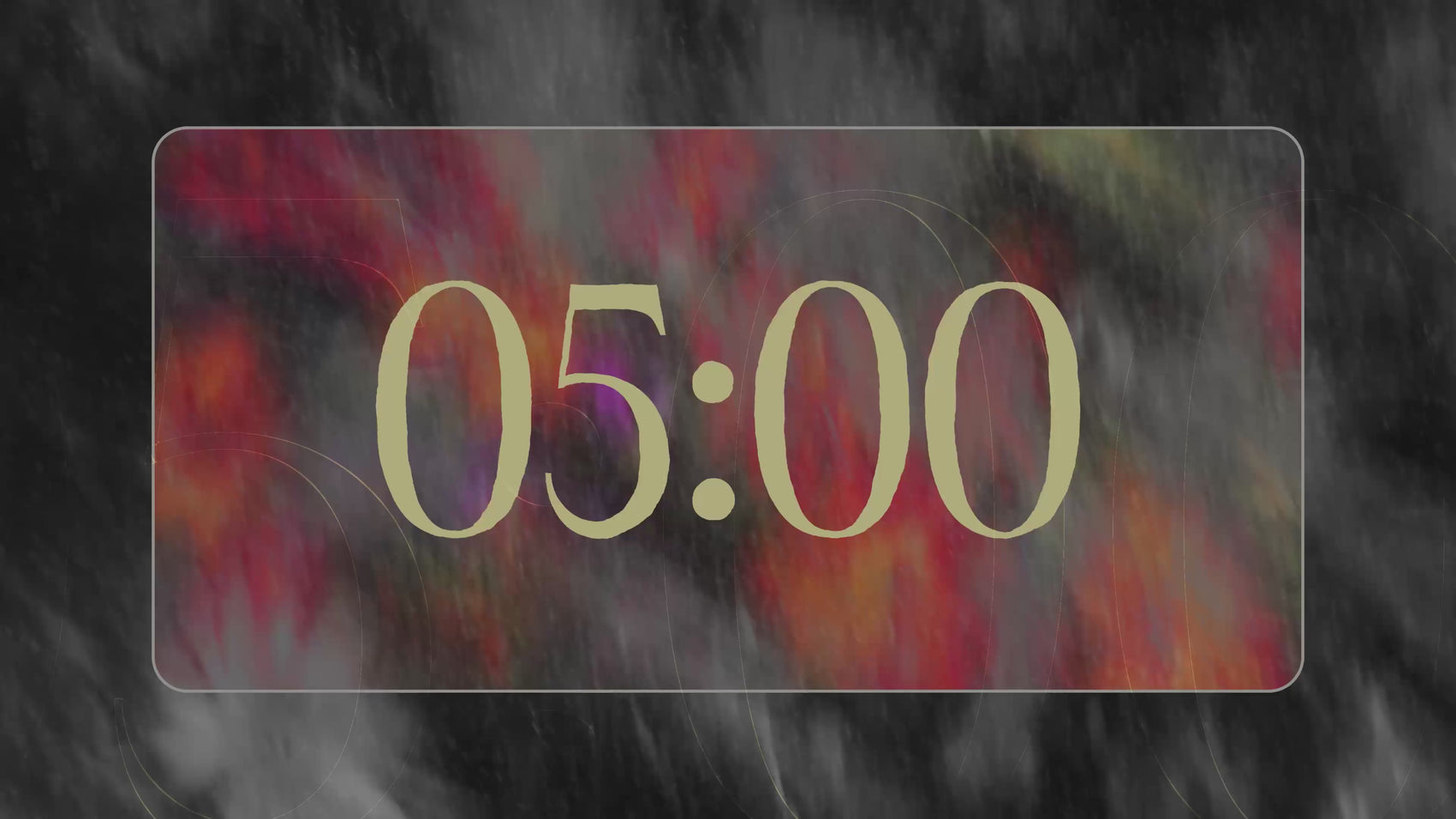 Countdown Color in Black