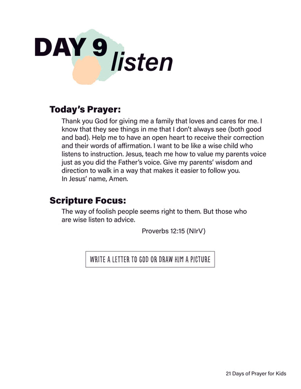 Renew My Soul 21 day Prayer & Fasting Kids Journal