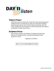 Renew My Soul 21 day Prayer & Fasting Kids Journal