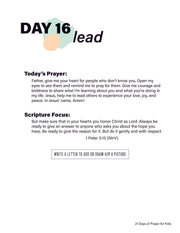 Renew My Soul 21 day Prayer & Fasting Kids Journal