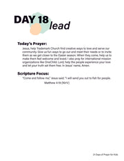 Renew My Soul 21 day Prayer & Fasting Kids Journal