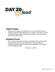 Renew My Soul 21 day Prayer & Fasting Kids Journal