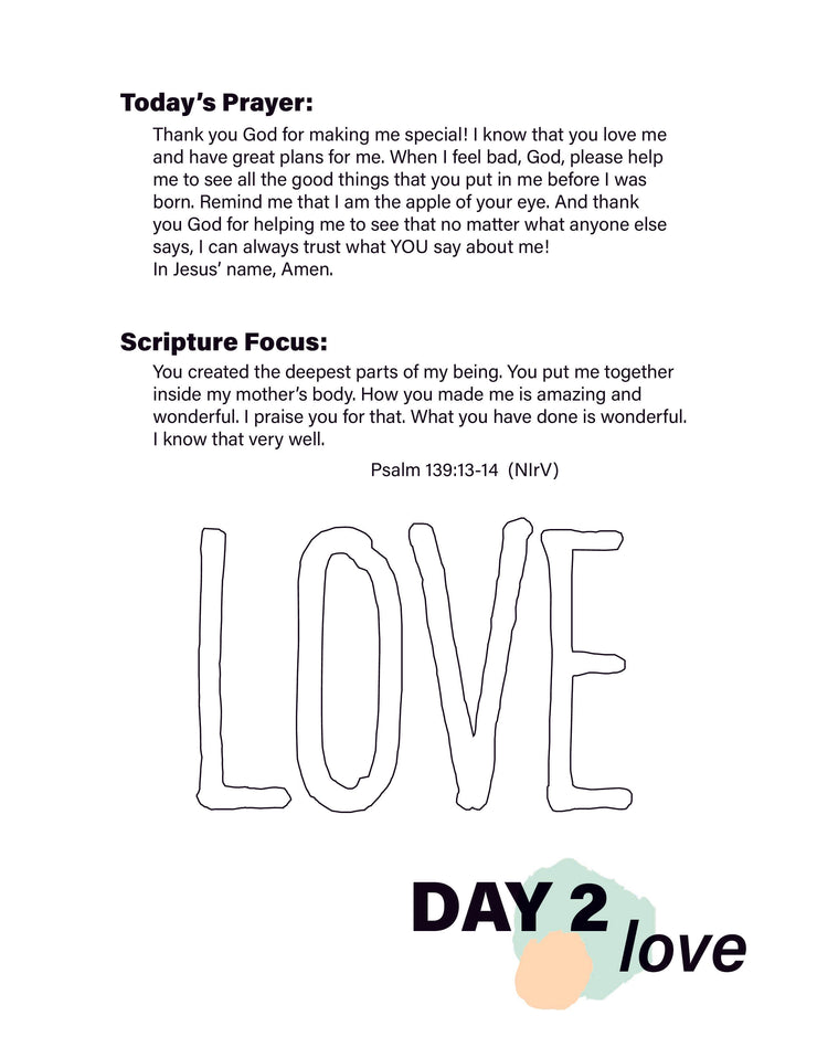 Renew My Soul 21 day Prayer & Fasting Kids Journal