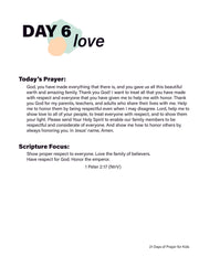 Renew My Soul 21 day Prayer & Fasting Kids Journal