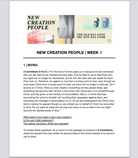 New Creation People - Local Church Media
