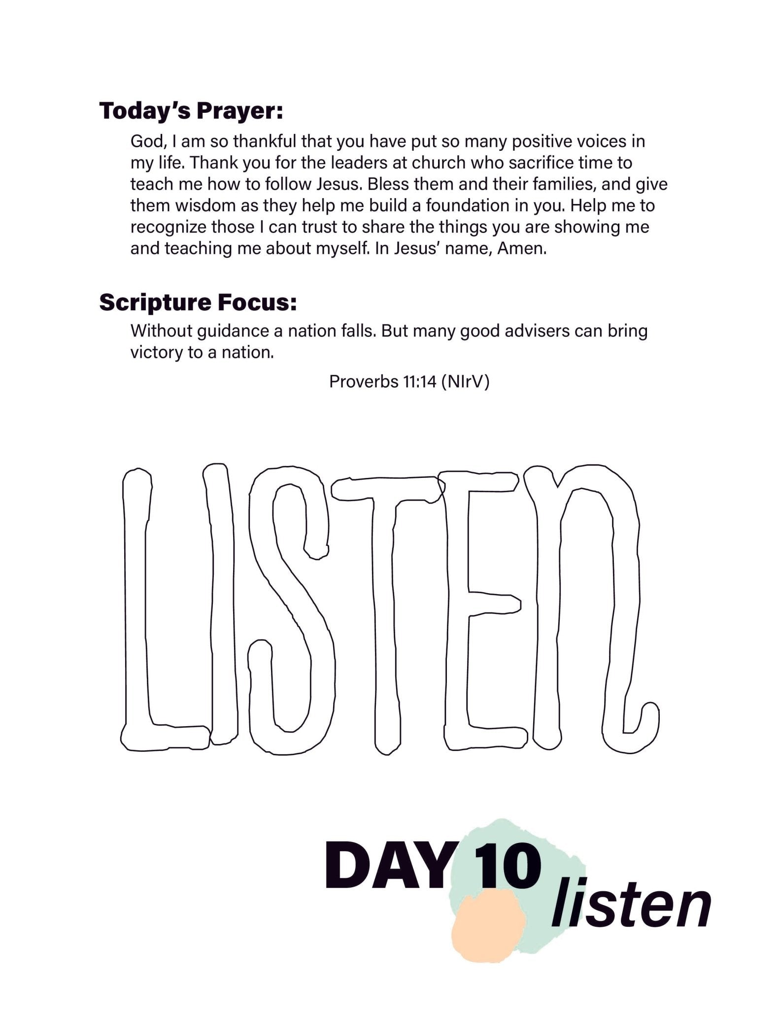 Renew My Soul 21 day Prayer & Fasting Kids Journal - Local Church Media