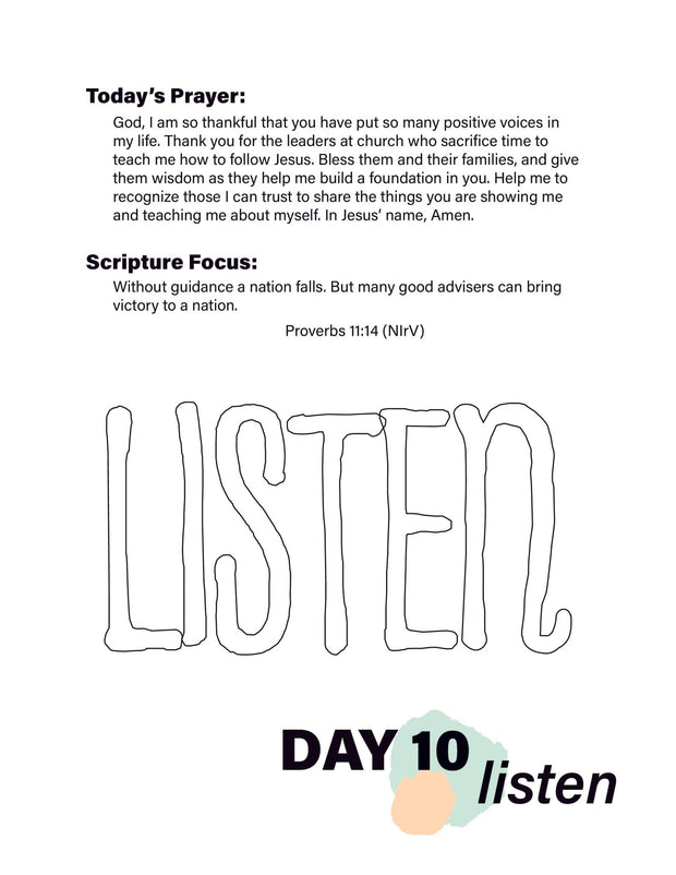 Renew My Soul 21 day Prayer & Fasting Kids Journal - Local Church Media
