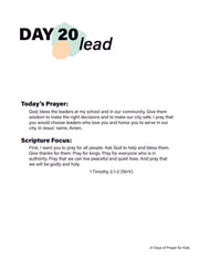 Renew My Soul 21 day Prayer & Fasting Kids Journal - Local Church Media