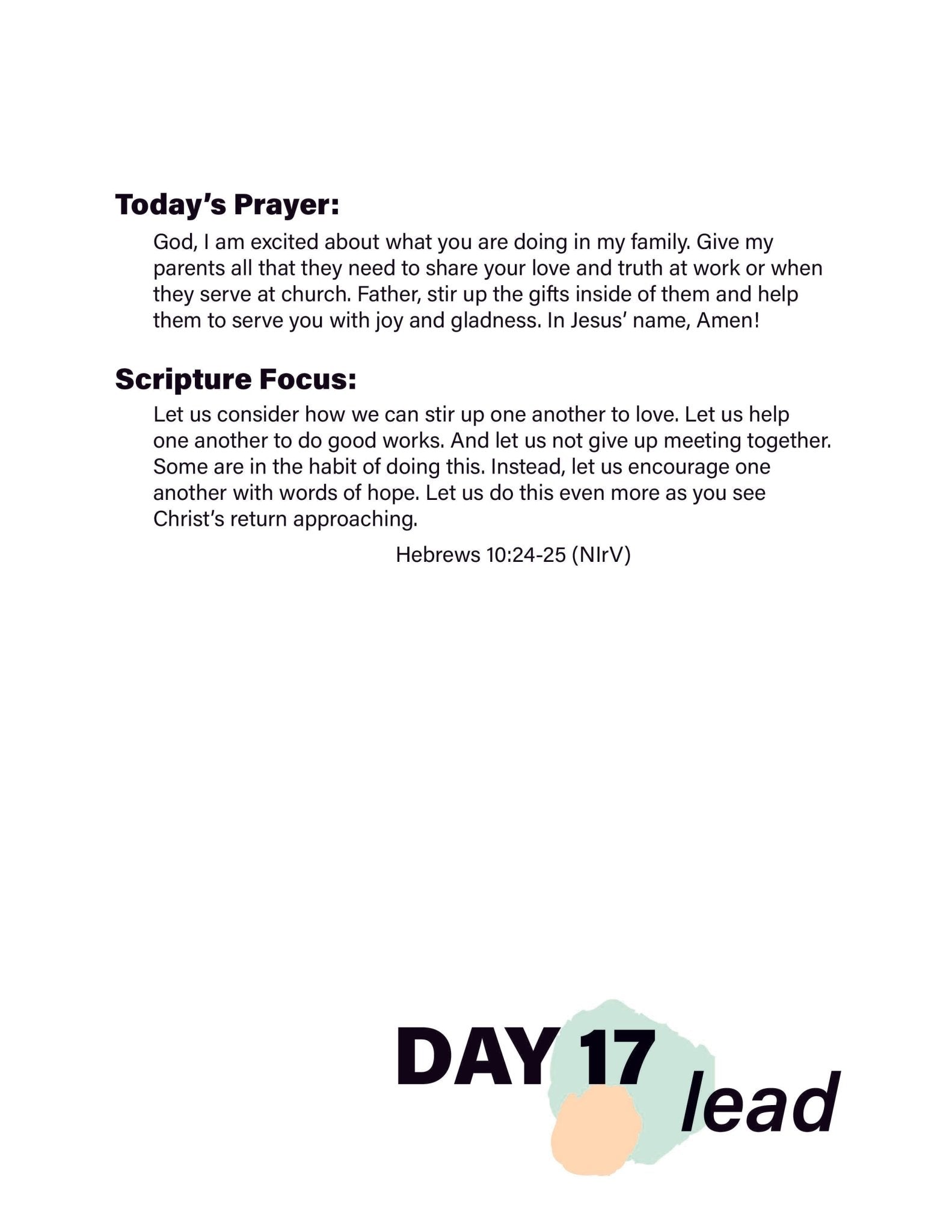 Renew My Soul 21 day Prayer & Fasting Kids Journal - Local Church Media