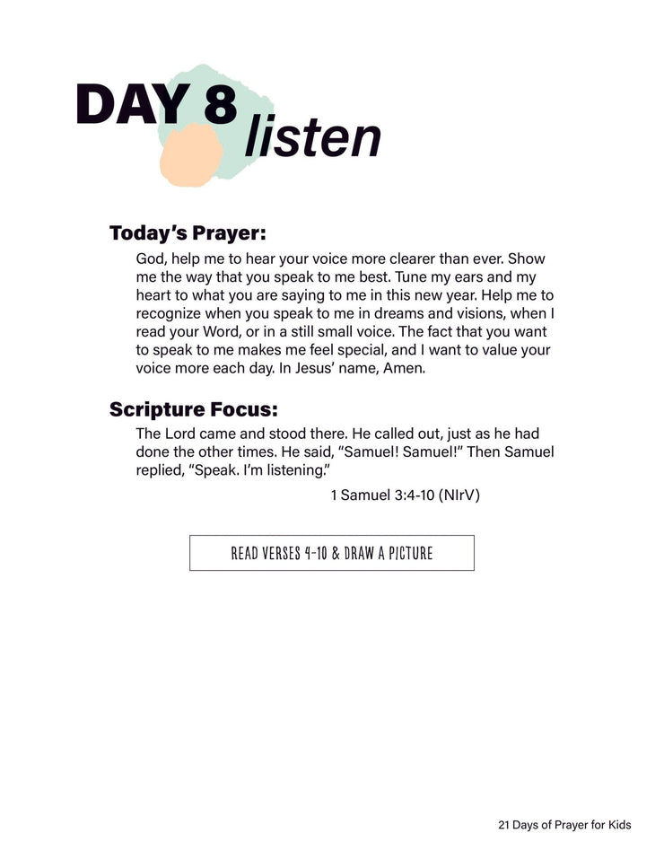 Renew My Soul 21 day Prayer & Fasting Kids Journal - Local Church Media