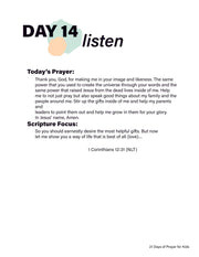 Renew My Soul 21 day Prayer & Fasting Kids Journal - Local Church Media