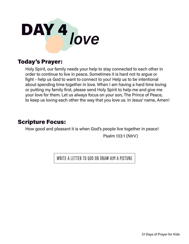 Renew My Soul 21 day Prayer & Fasting Kids Journal - Local Church Media