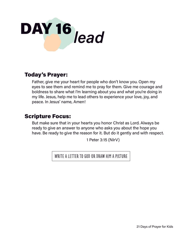 Renew My Soul 21 day Prayer & Fasting Kids Journal - Local Church Media