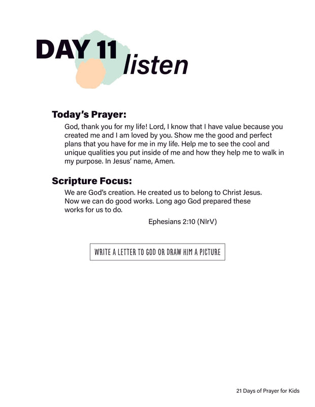 Renew My Soul 21 day Prayer & Fasting Kids Journal - Local Church Media