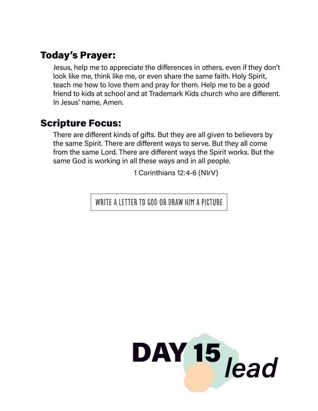 Renew My Soul 21 day Prayer & Fasting Kids Journal - Local Church Media