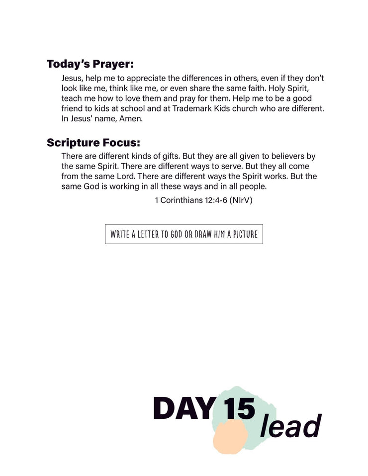 Renew My Soul 21 day Prayer & Fasting Kids Journal - Local Church Media