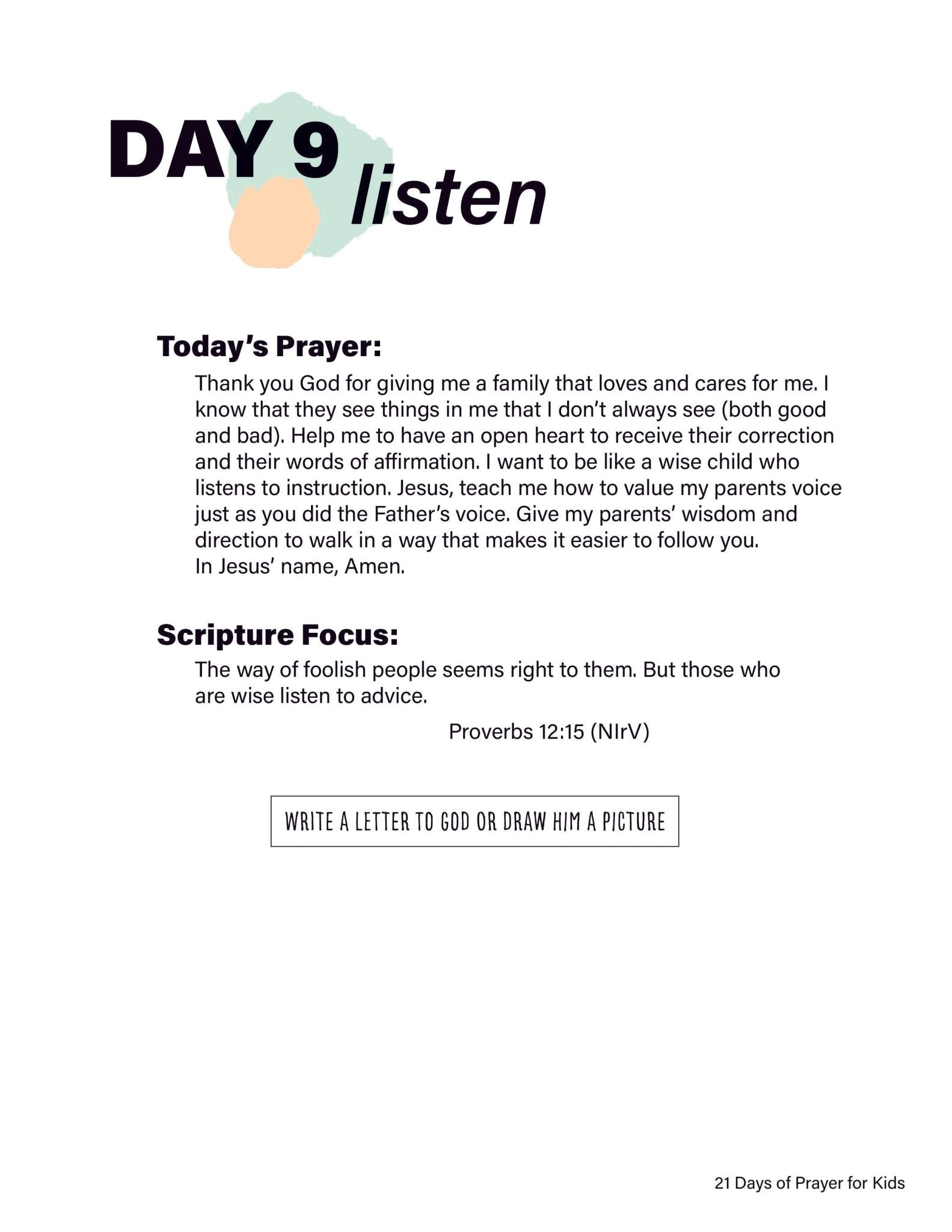 Renew My Soul 21 day Prayer & Fasting Kids Journal - Local Church Media