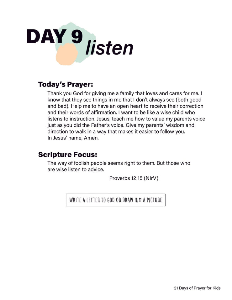 Renew My Soul 21 day Prayer & Fasting Kids Journal - Local Church Media