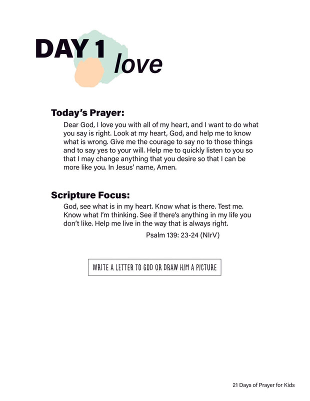 Renew My Soul 21 day Prayer & Fasting Kids Journal - Local Church Media