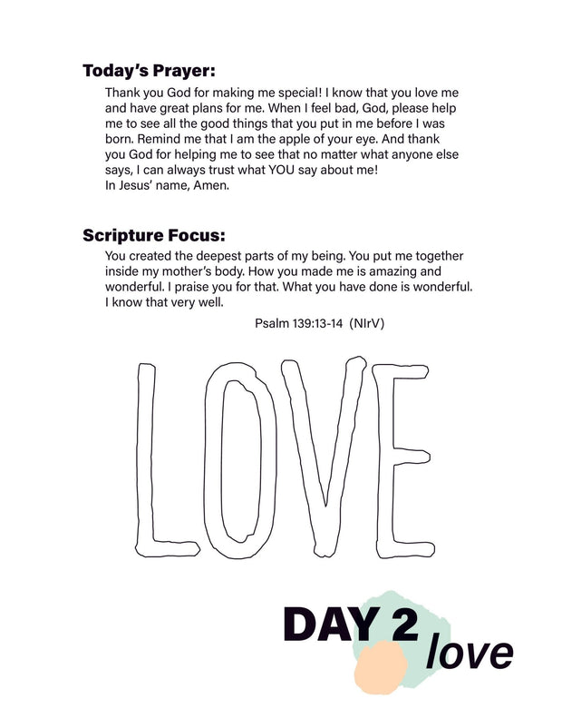 Renew My Soul 21 day Prayer & Fasting Kids Journal - Local Church Media