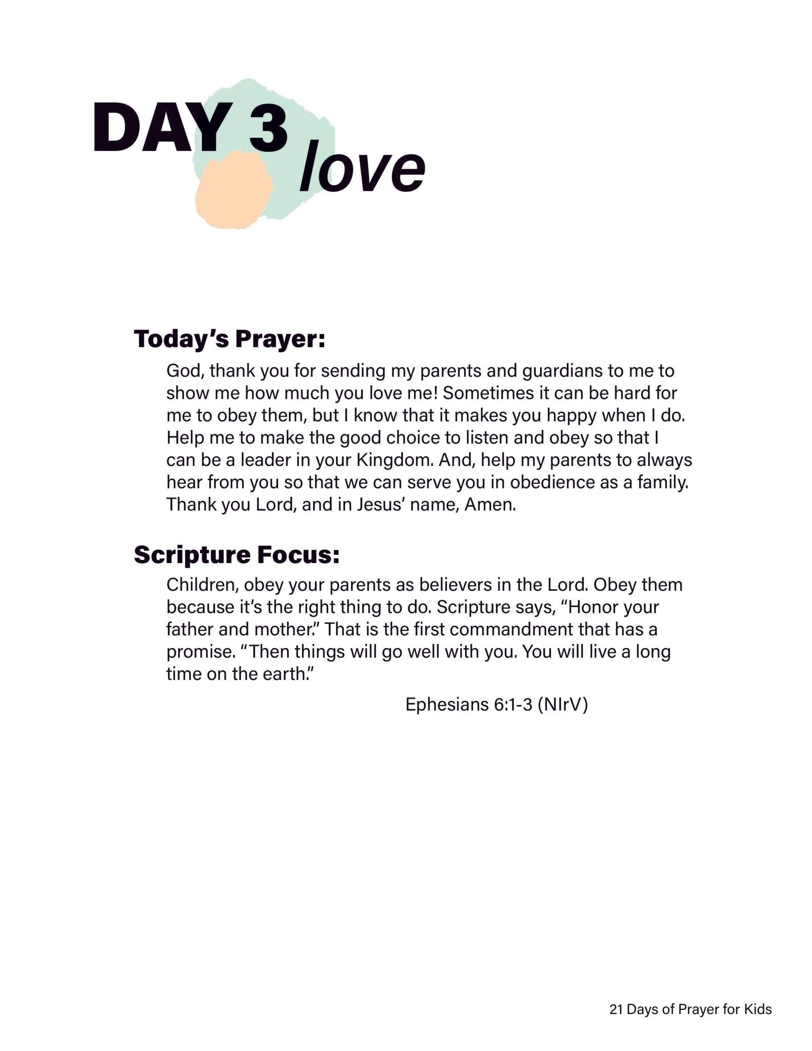 Renew My Soul 21 day Prayer & Fasting Kids Journal - Local Church Media