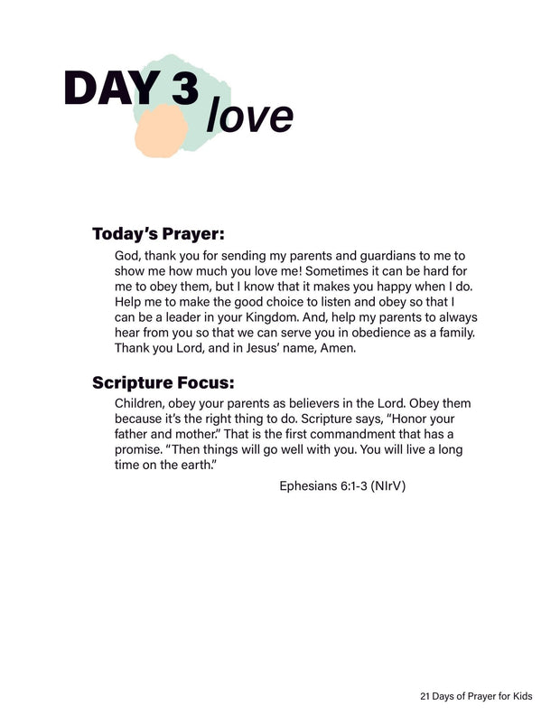 Renew My Soul 21 day Prayer & Fasting Kids Journal - Local Church Media