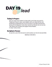 Renew My Soul 21 day Prayer & Fasting Kids Journal - Local Church Media