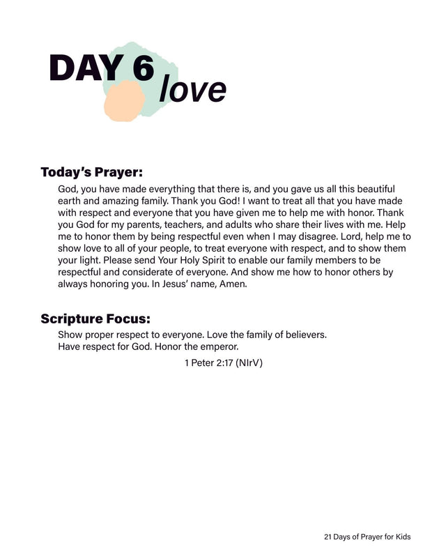 Renew My Soul 21 day Prayer & Fasting Kids Journal - Local Church Media
