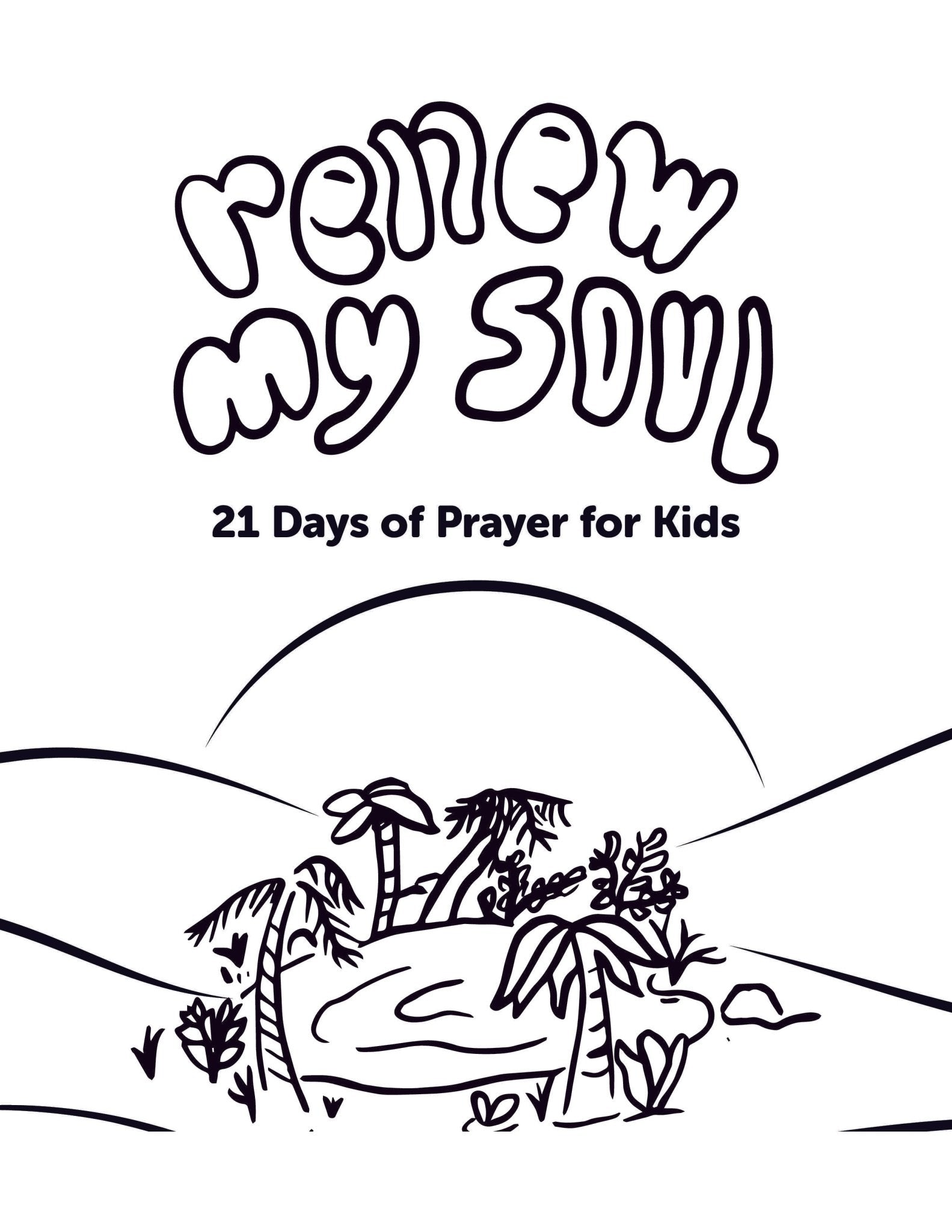 Renew My Soul 21 day Prayer & Fasting Kids Journal - Local Church Media
