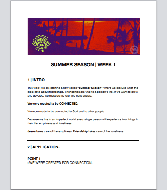 Summer Season - Local Church Media